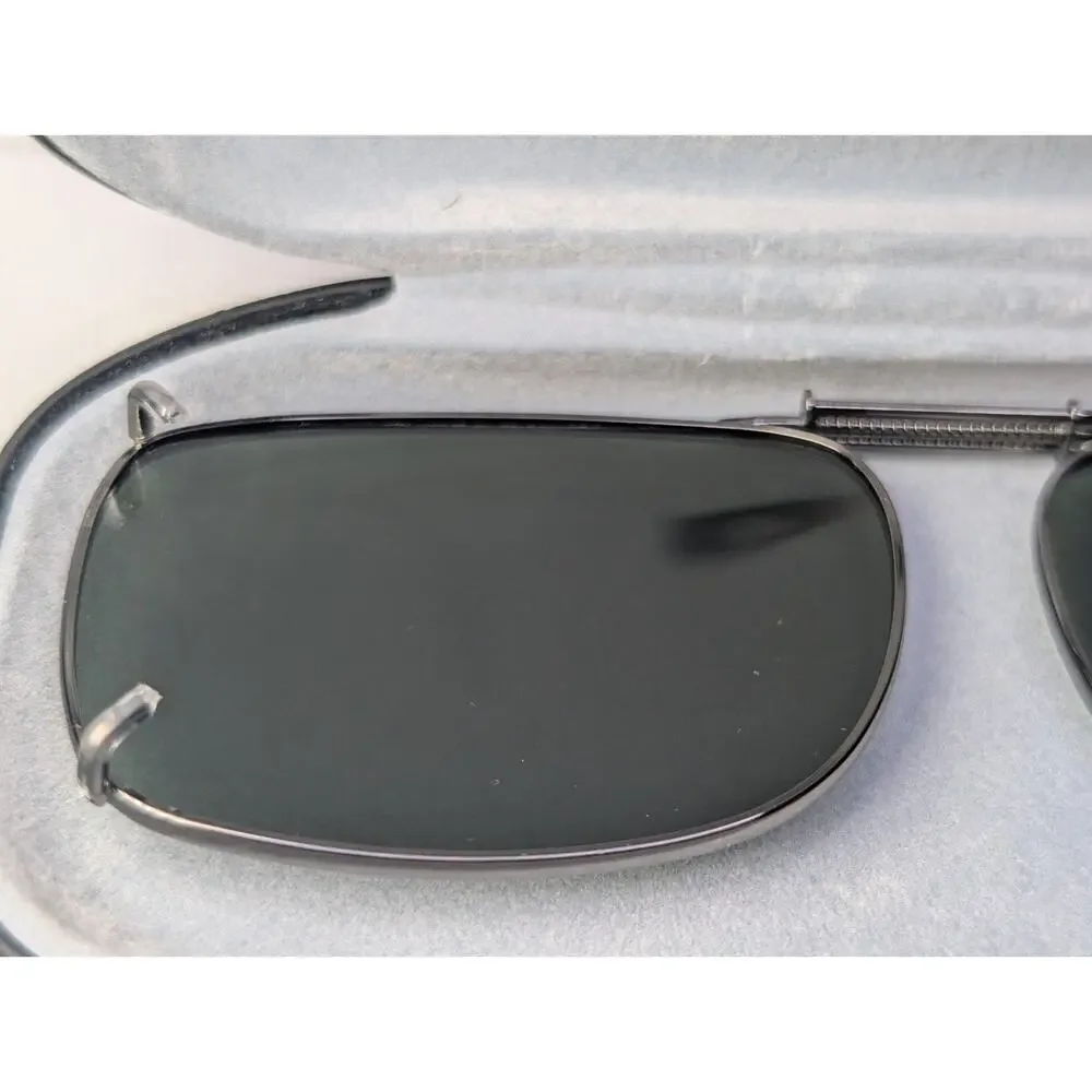 Cocoons Sunwear Polarized Clip On Sunglasses W/ Hard Case Zip Case Sleeve